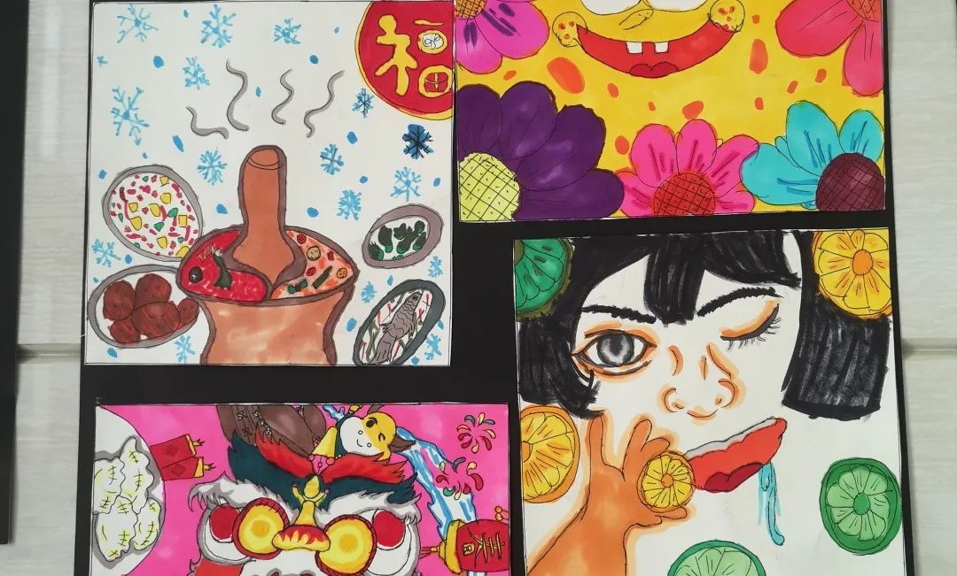 葫蘆島市東戴河職業(yè)技術學校學生繪畫作品展示